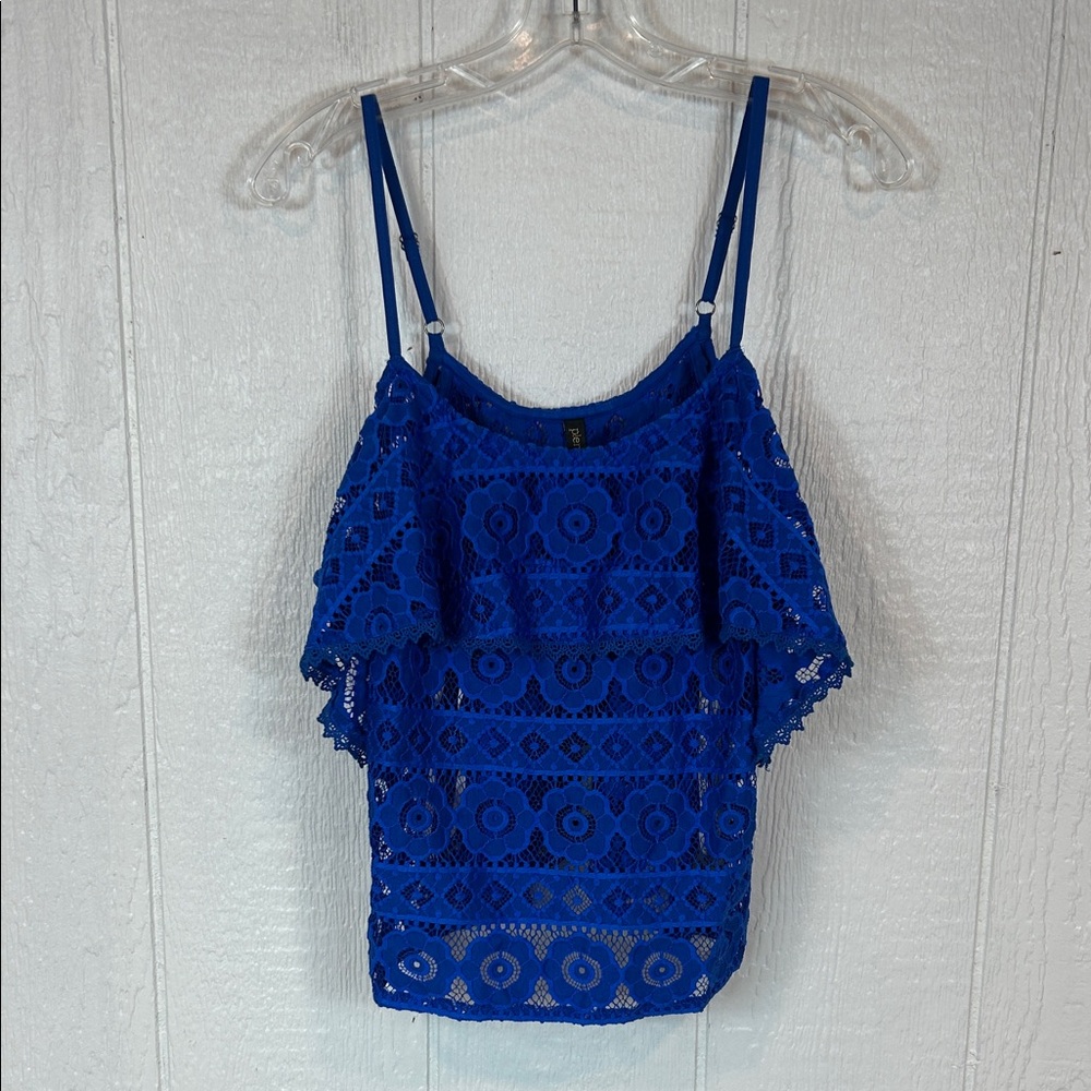 NEW Tracy Reese Royal Blue Lace Camisole